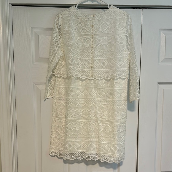 Sezane Leane Dress Écru - size 40 EU (US 8) - Picture 6 of 9